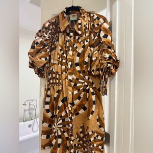 FARM Rio NEVER WORN Bananada Button-Down Mini Dress!
